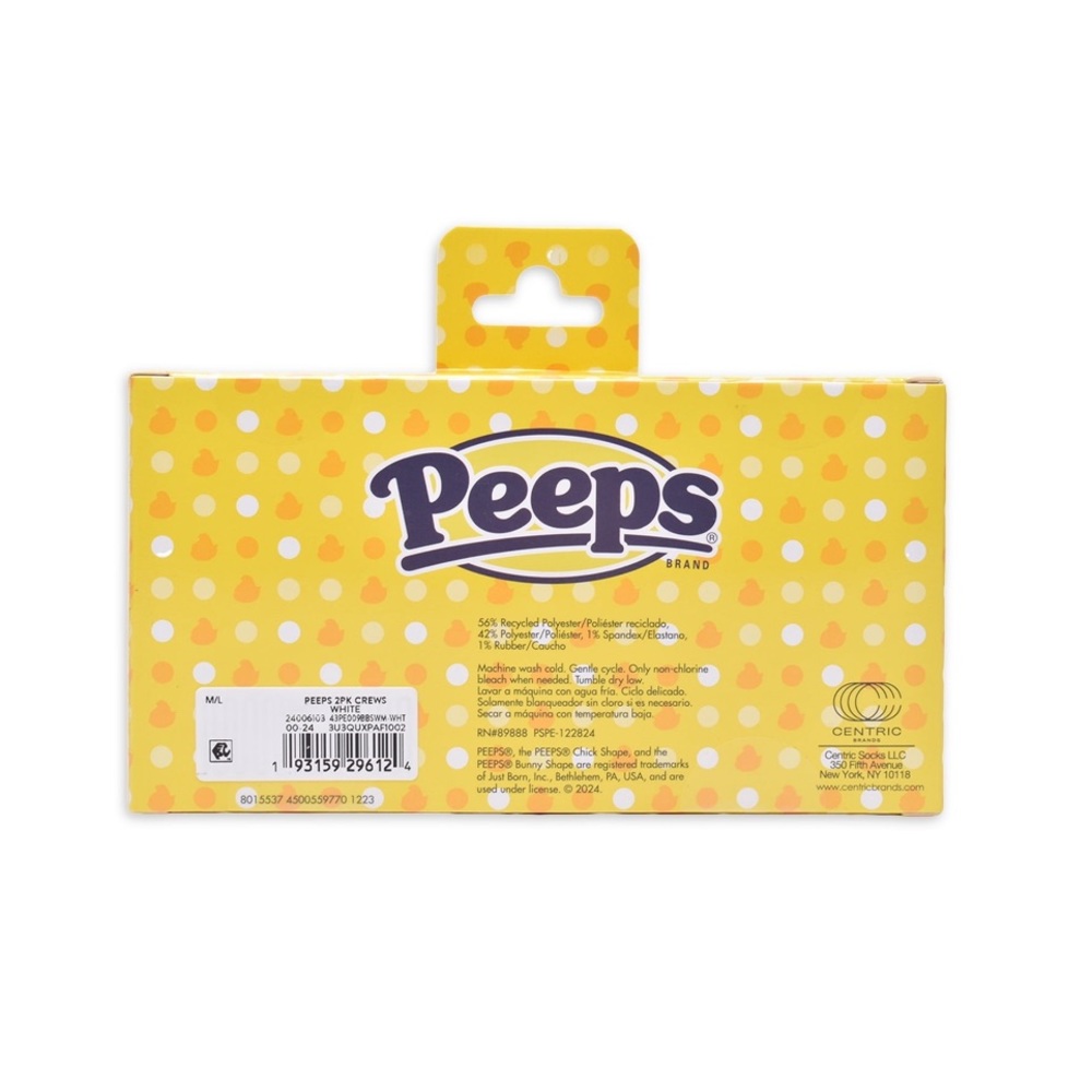 NWT Peeps 2pk Crew Socks - Picture 2 of 3